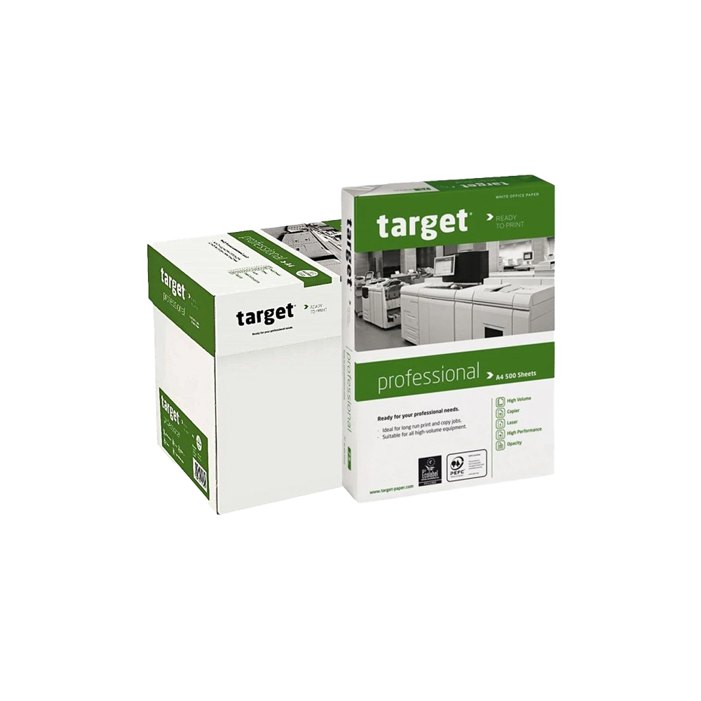 Lot de 5 Ramettes de papier blanc TARGET PROFESSIONAL A4 80g:m² 500 feuilles